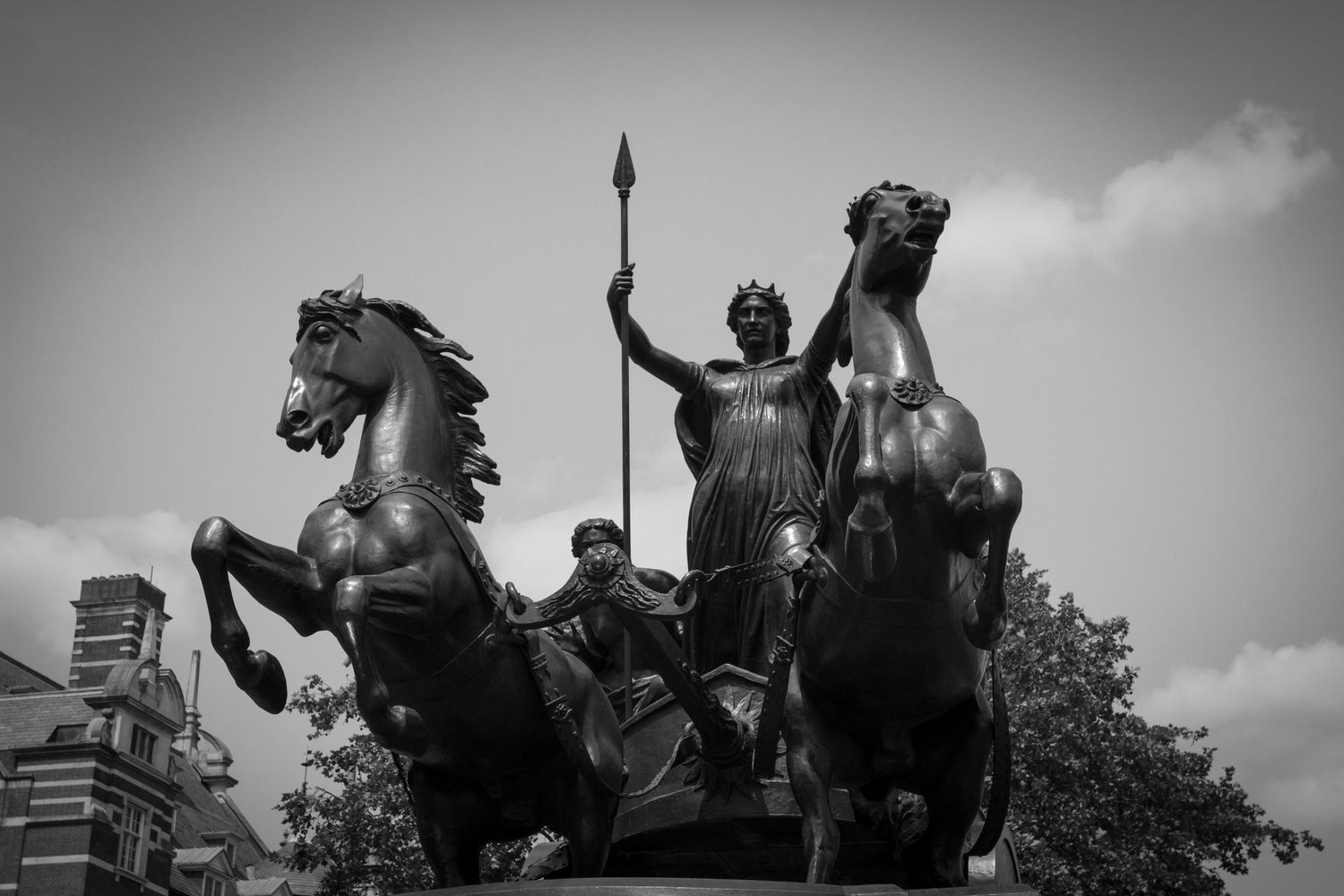 Thornycroft's Statue of Boudicca (Boudicea) and Her Daughters